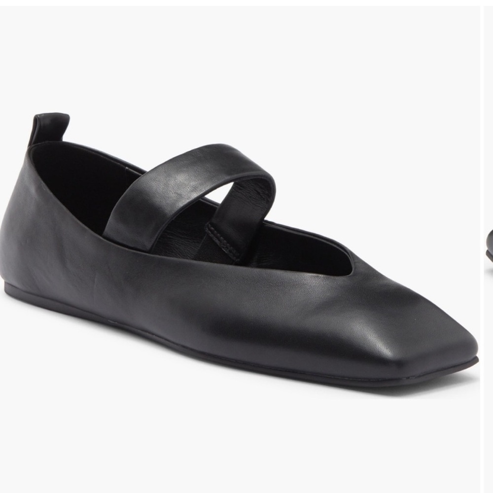 Tony Bianco Hawaii Mary Jane Flats Leather Black